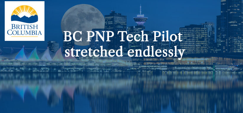 BC PNP Tech Pilot stretched endlessly